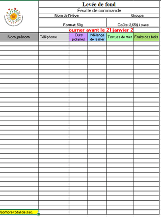 Levée de fond par la vente de bonbons 1 image